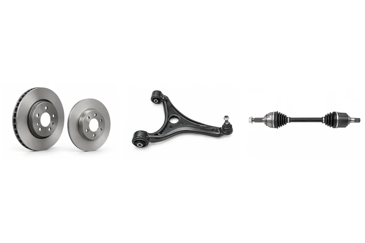 Atto 3 Brakes, Suspension & Drive Shafts component reference
