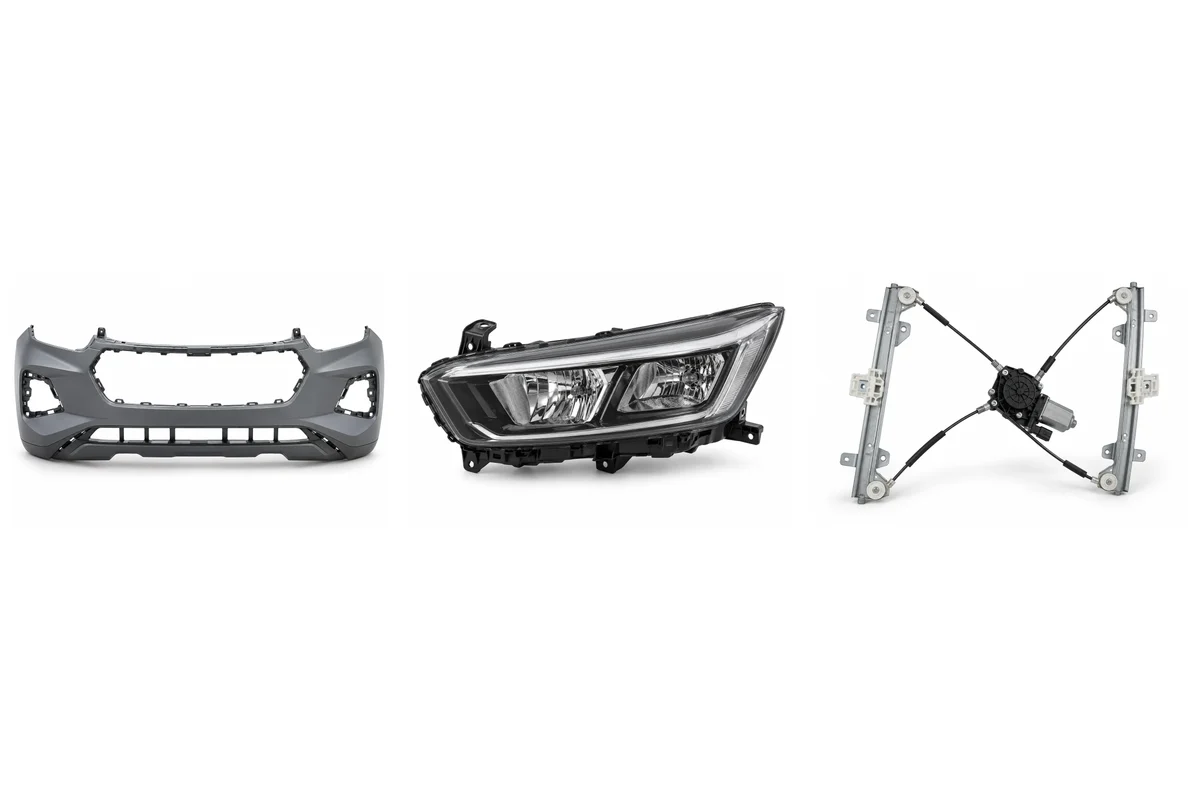 front bumper, headlights, window regulator for Tiggo 4 assembly comparison