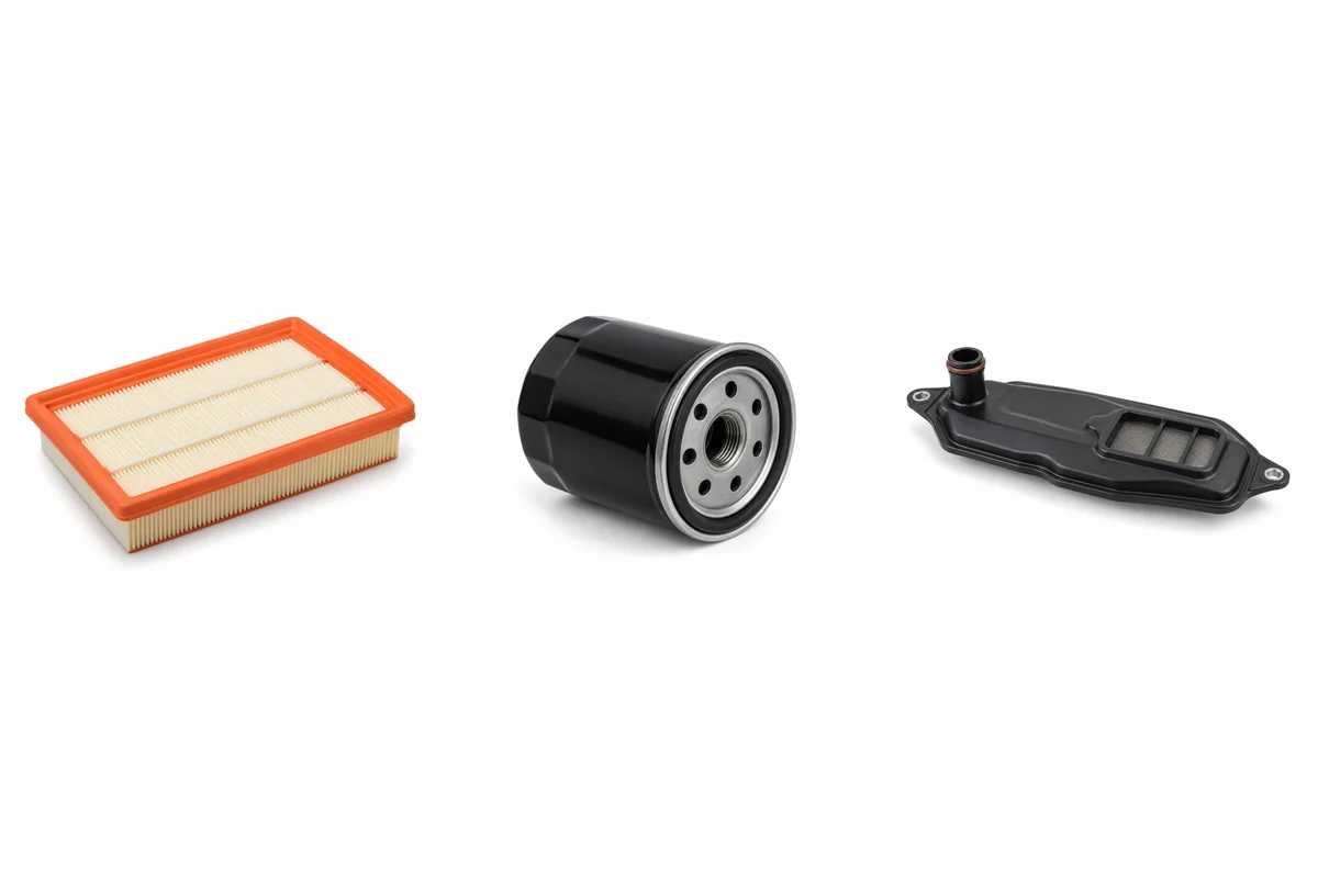 engine air filter, oil filter, transmission filter for Tiggo 4 assembly comparison