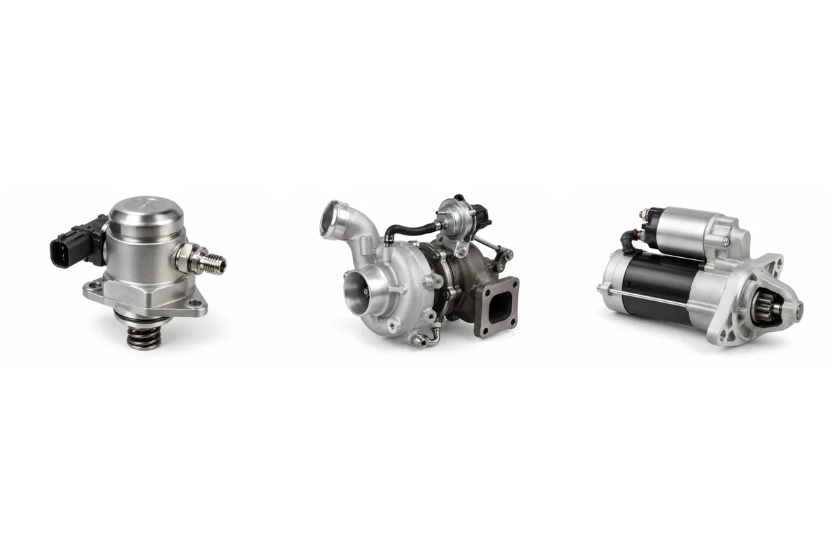 high-pressure fuel pump, turbocharger, starter motor for Tiggo 7 assembly comparison