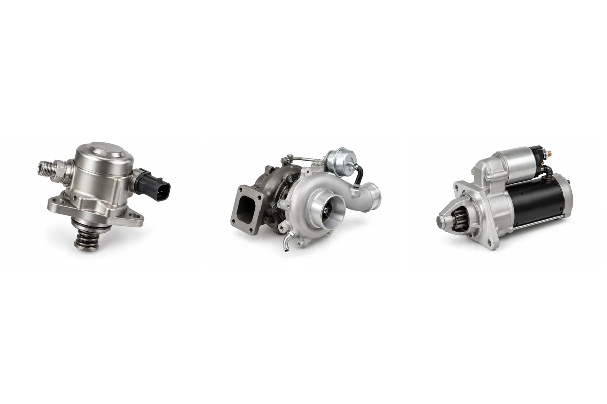 high-pressure fuel pump, turbocharger, starter motor for Tiggo 8 assembly comparison