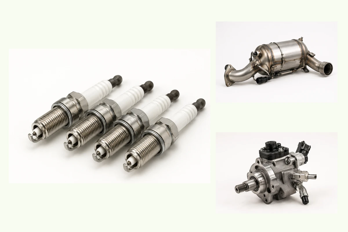 Representative Hyundai Accent components for petrol, diesel & turbo identification