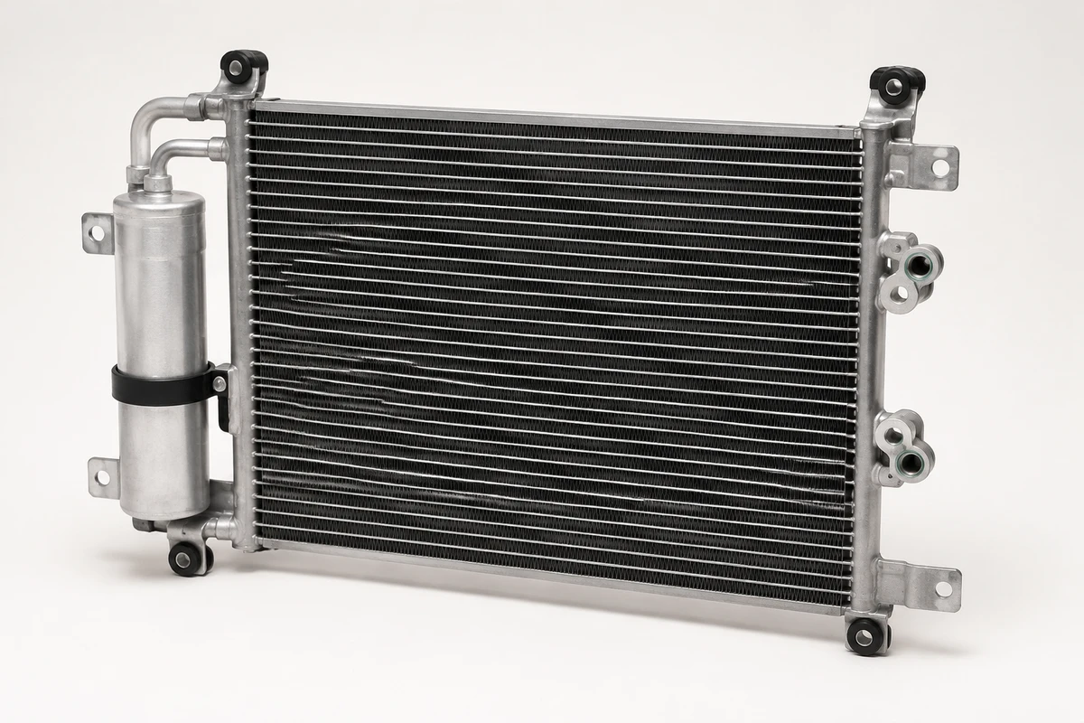 Hyundai Accent a/c condenser identification image
