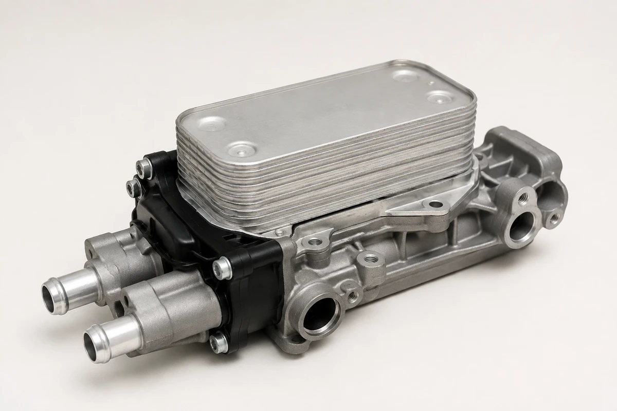 Hyundai Accent oil cooler identification image