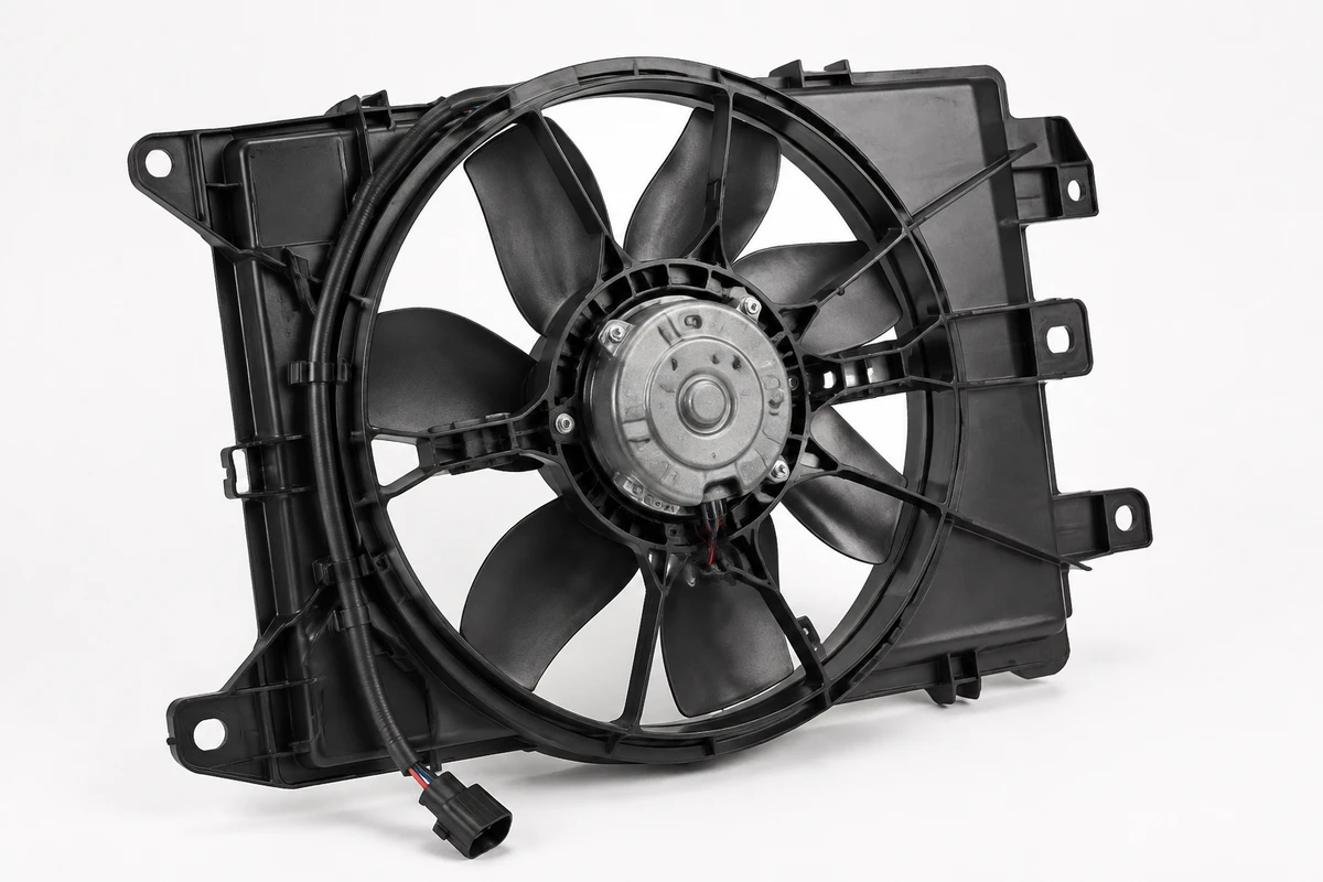 Hyundai Accent radiator cooling fan identification image