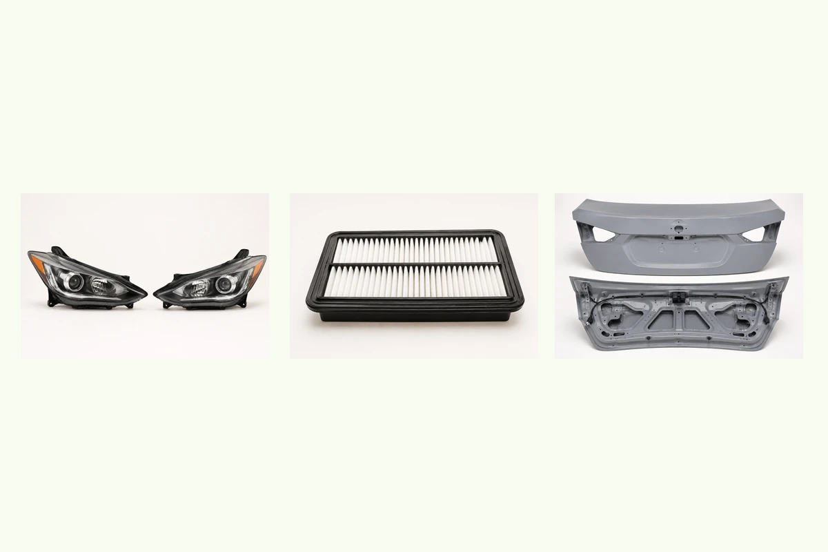 Representative Hyundai Elantra components for generation & avante market identity