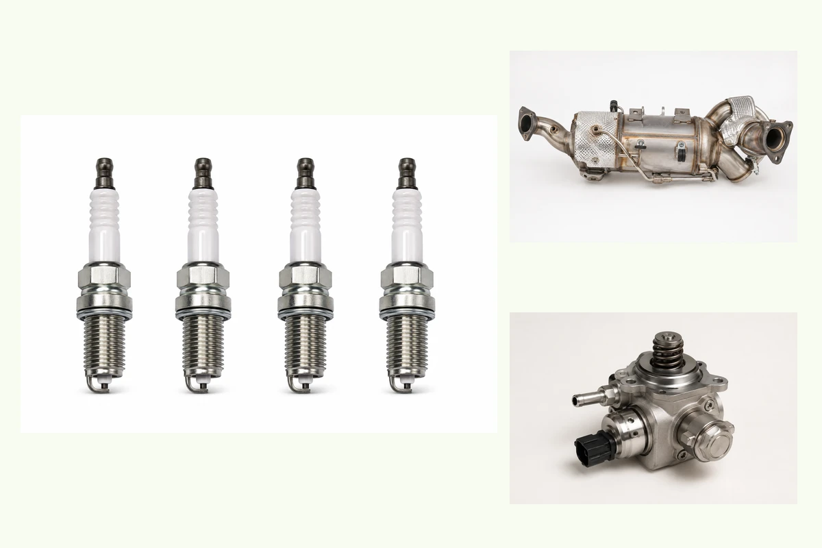 Representative Hyundai Elantra components for powertrain & performance identification