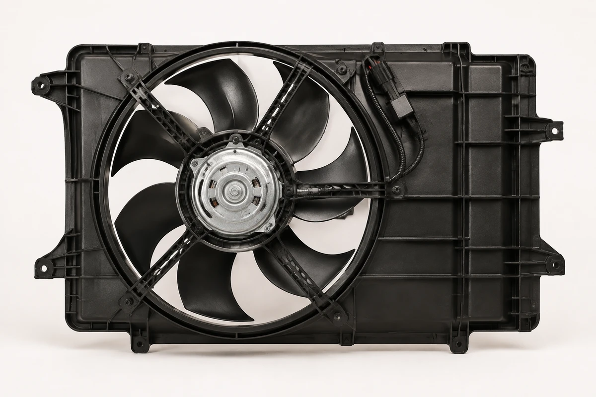 Hyundai Elantra radiator cooling fan identification image