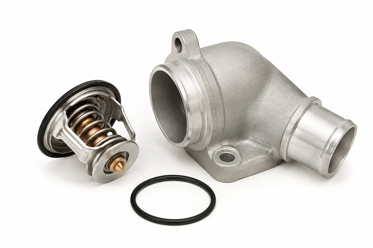 Hyundai Elantra thermostat identification image