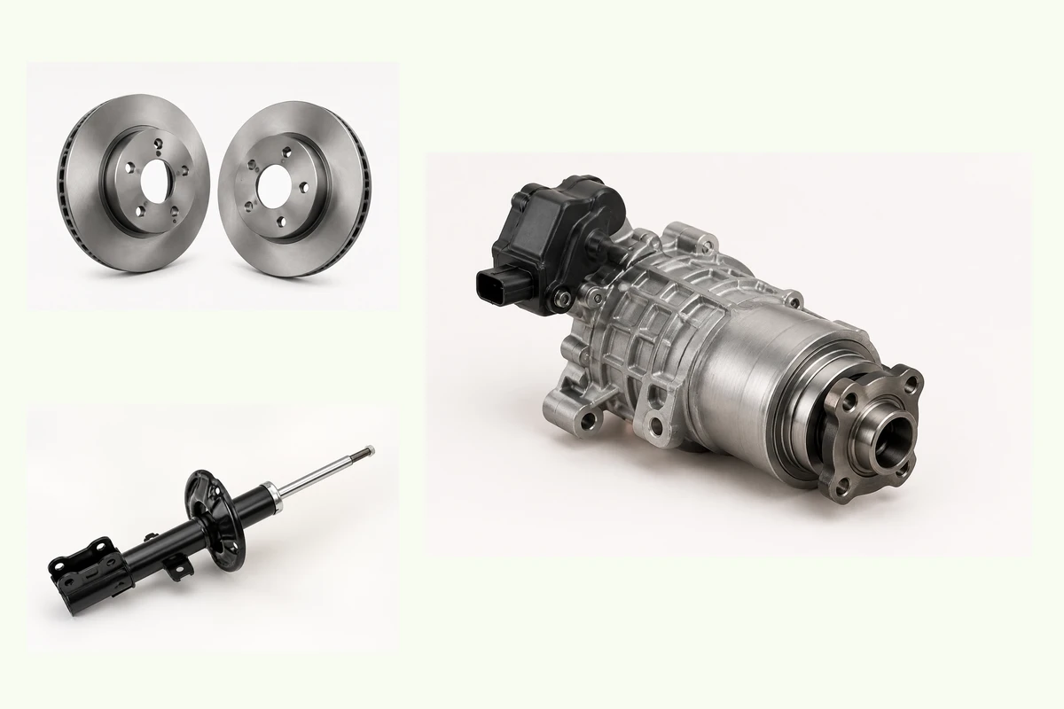 Representative Hyundai Tucson components for brake, suspension, steering & awd