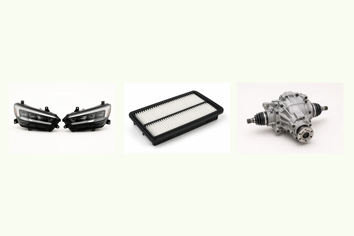 Representative Hyundai Tucson components for generation & market identity