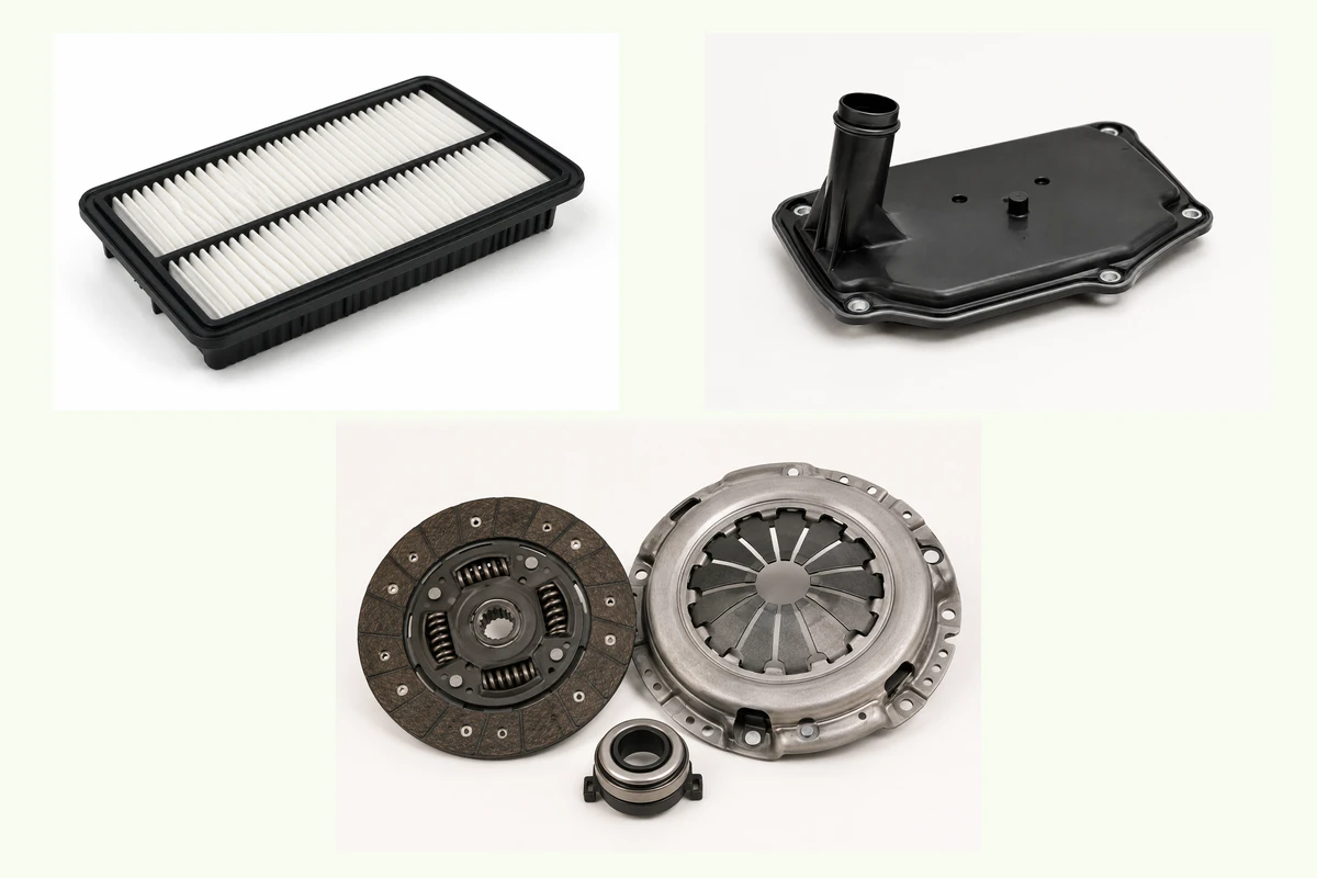Representative Hyundai Tucson components for maintenance & transmission packs