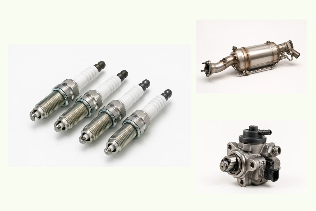 Representative Hyundai Tucson components for powertrain identification