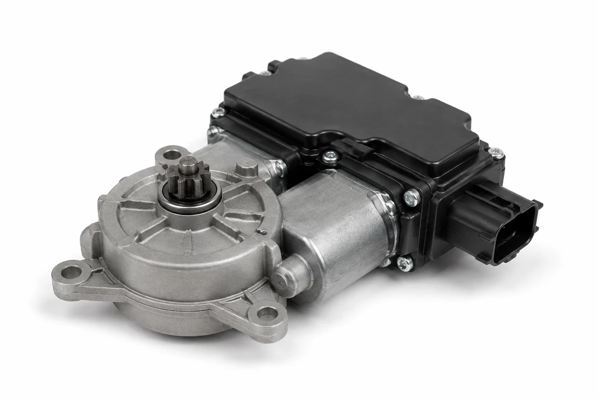 Hyundai Tucson parking brake actuator identification image