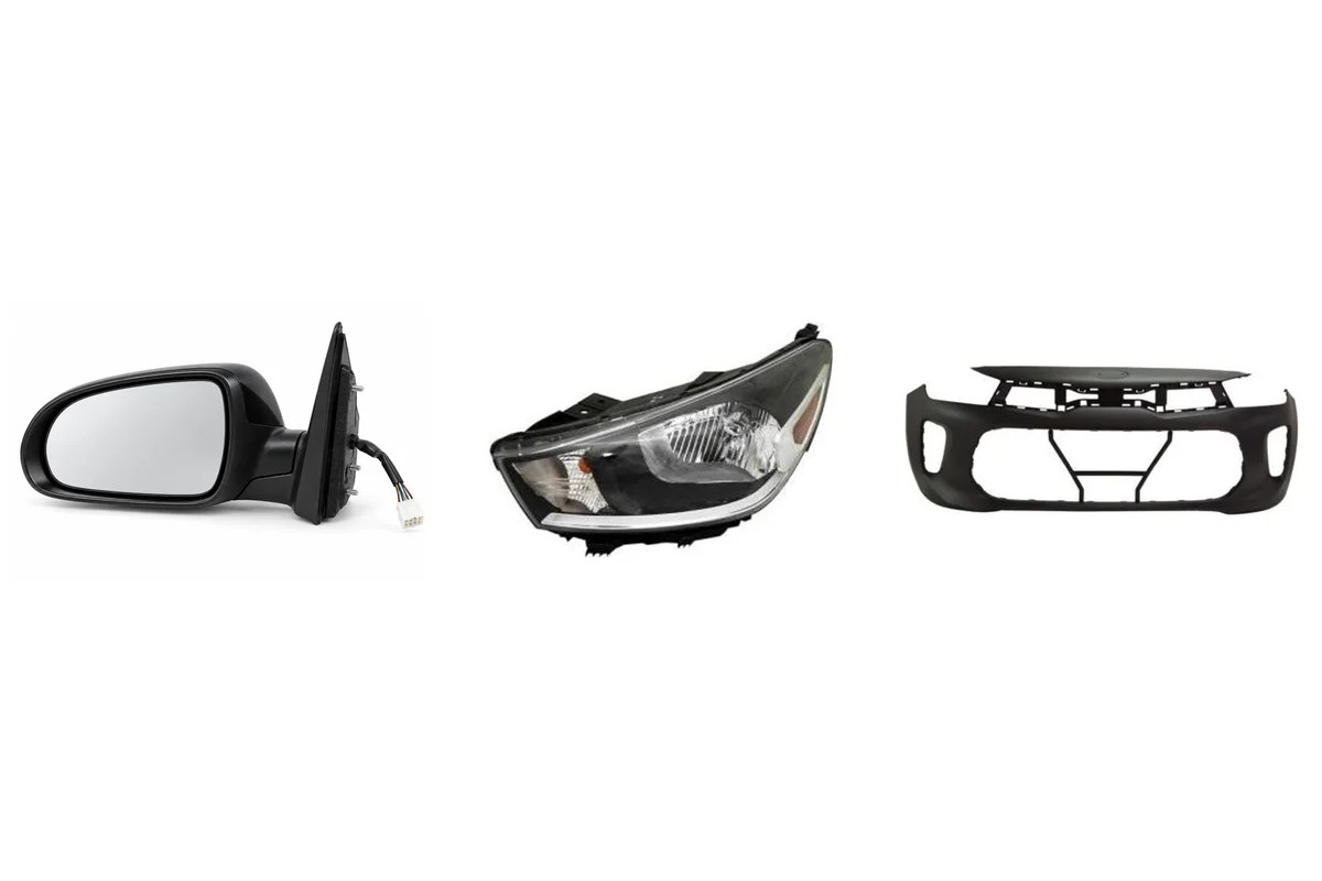 Kia Rio Body, Lighting & Facelift Parts component reference