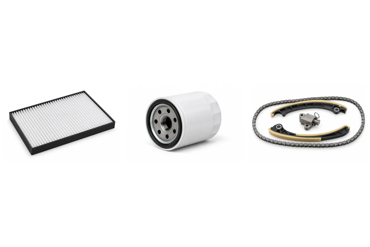 Kia Rio Service Parts Selection component reference