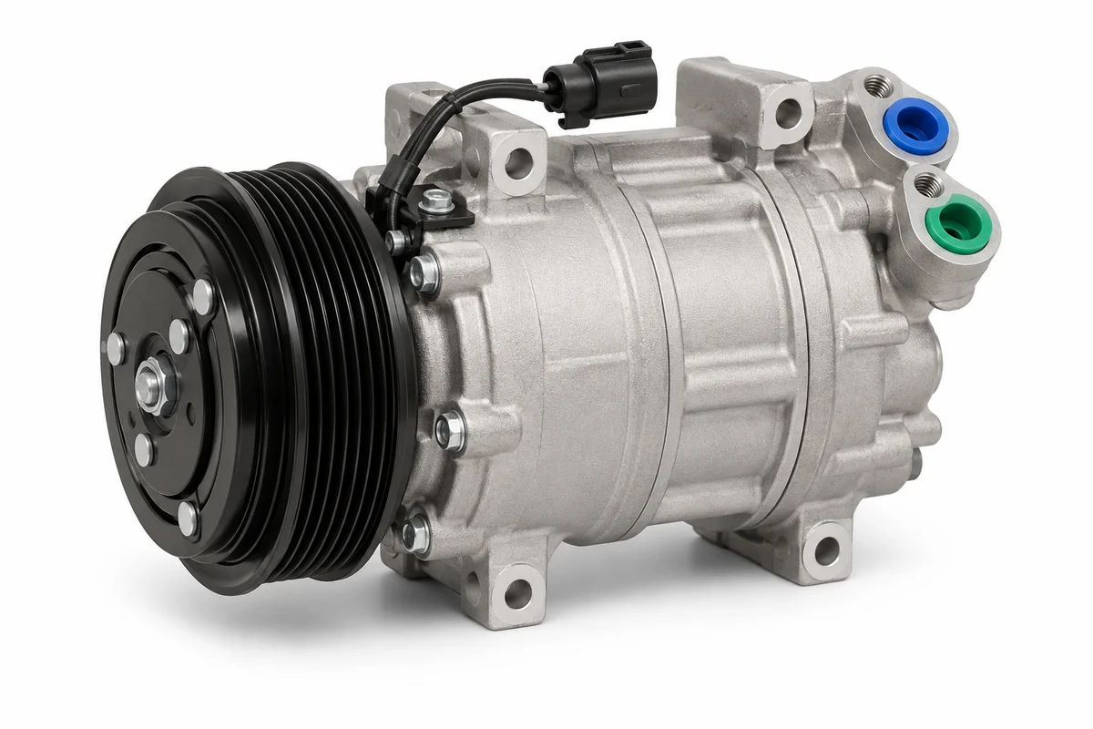 Kia Rio A/C Compressor component reference
