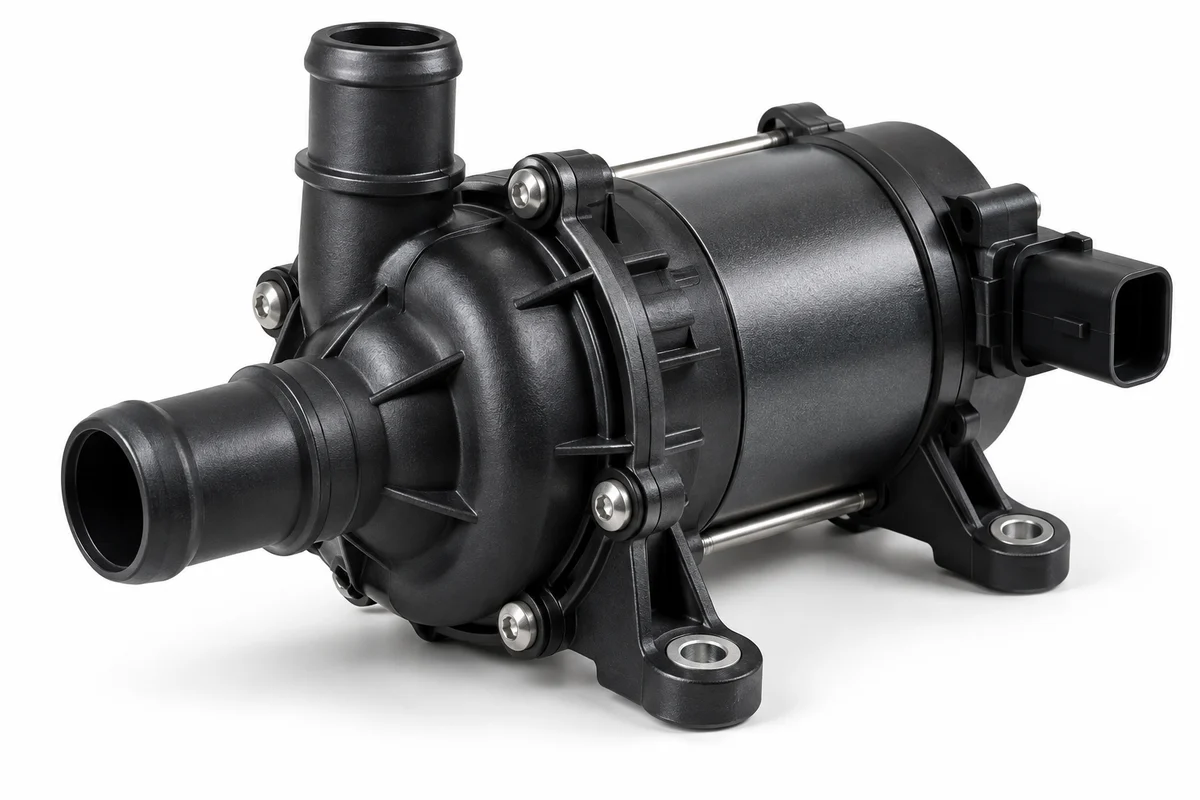 Low-voltage electric coolant-pump assembly type; mechanical engine pumps remain separate: water pump