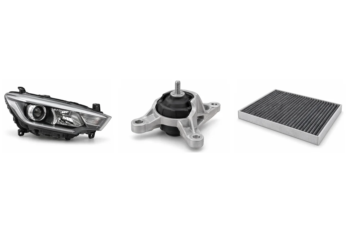 headlights, engine mount, cabin air filter assembly comparison
