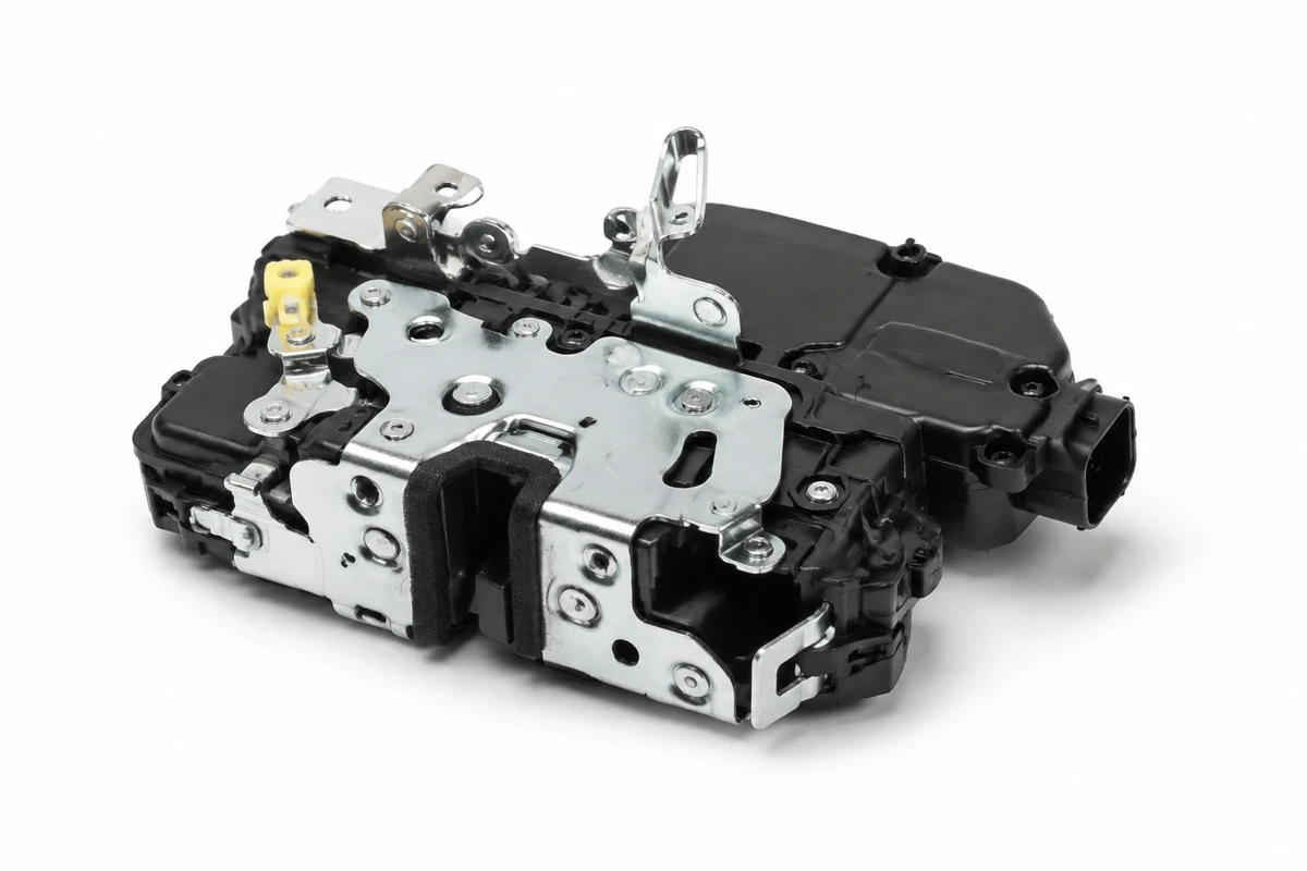 Representative door lock actuator / latch for a Nissan Navara parts inquiry