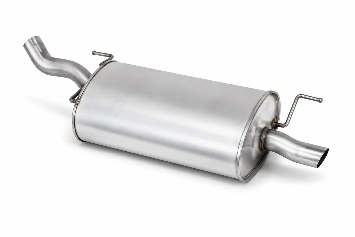 Representative exhaust muffler for a Nissan Navara parts inquiry