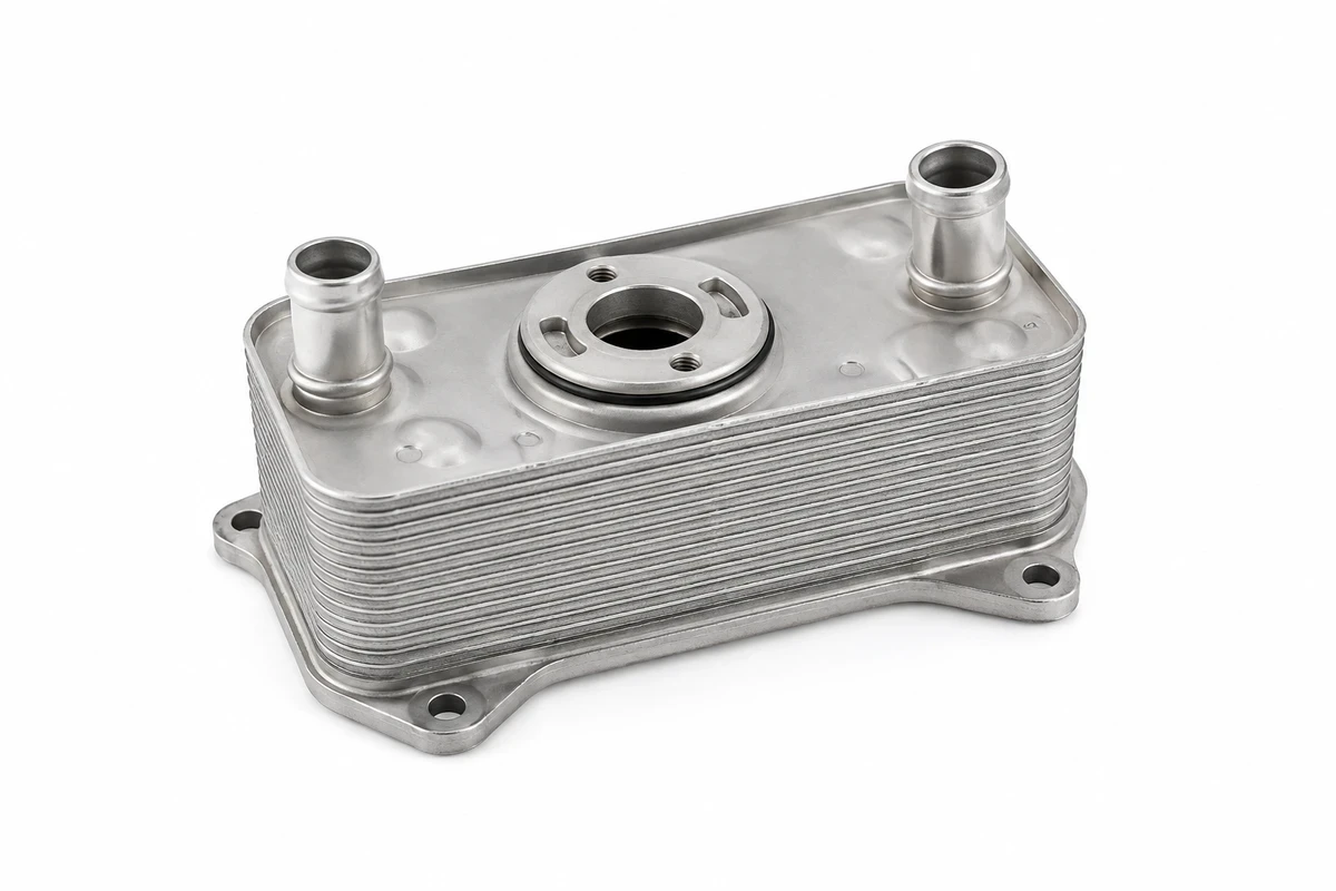 Representative oil cooler for a Nissan Navara parts inquiry