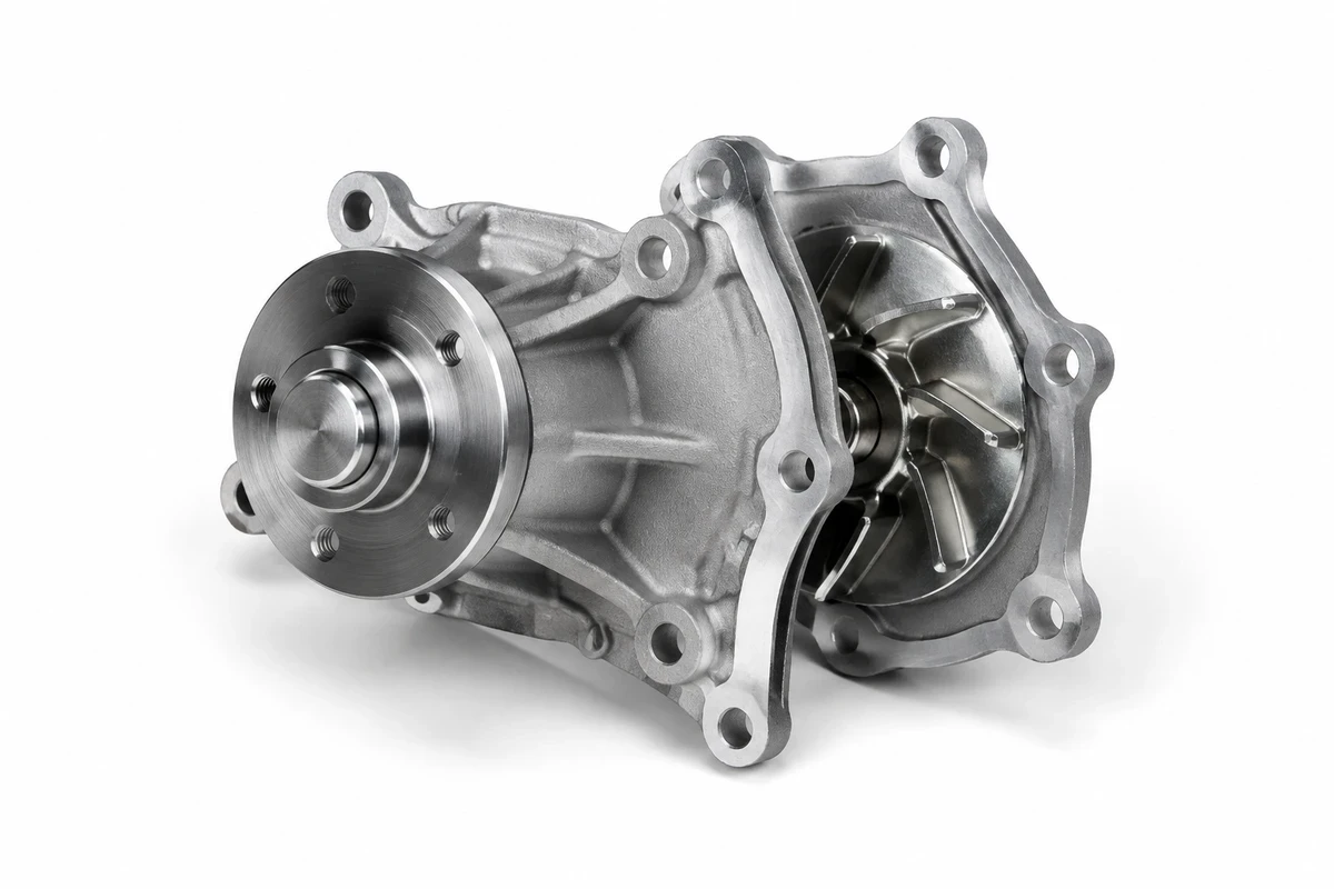 Representative water pump for a Nissan Navara parts inquiry