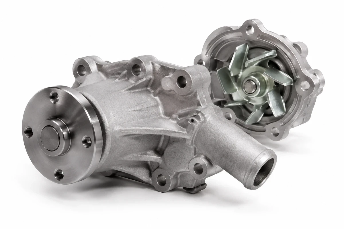 Representative water pump for a Nissan Patrol parts inquiry