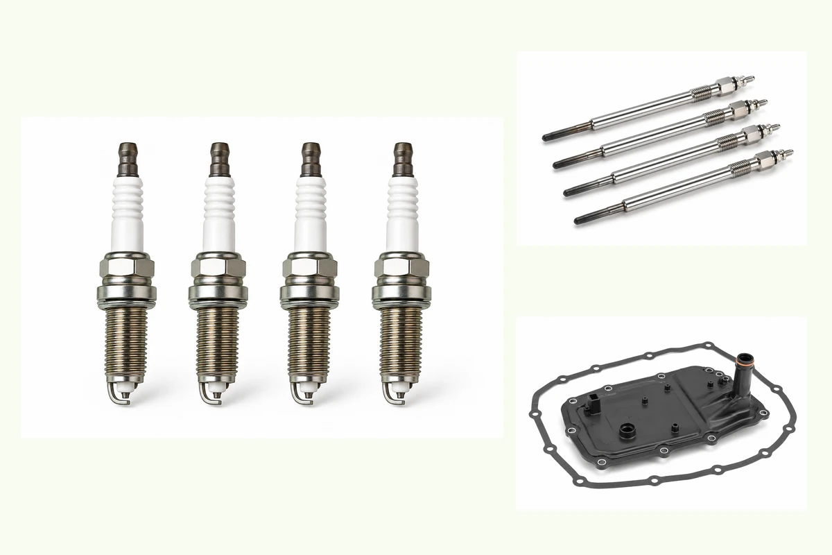 Representative Nissan X-Trail components for powertrain identification