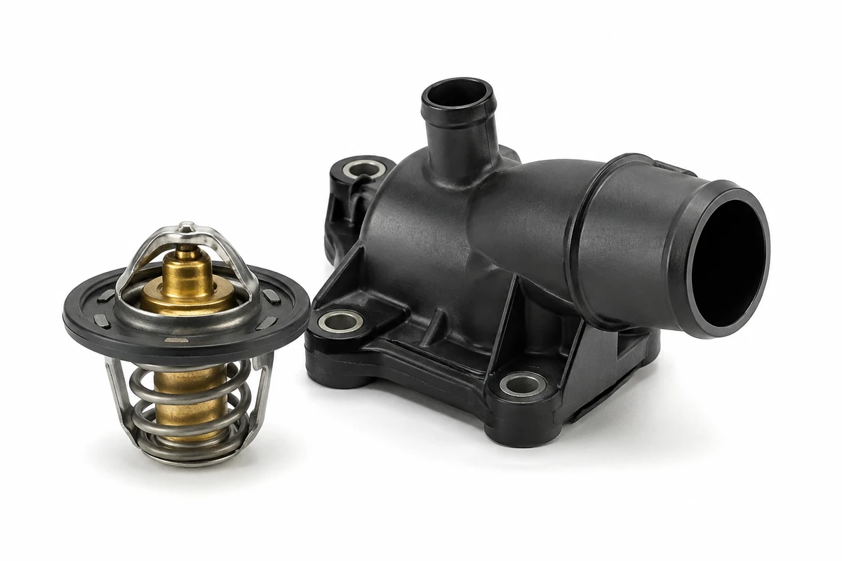 Nissan X-Trail thermostat identification image