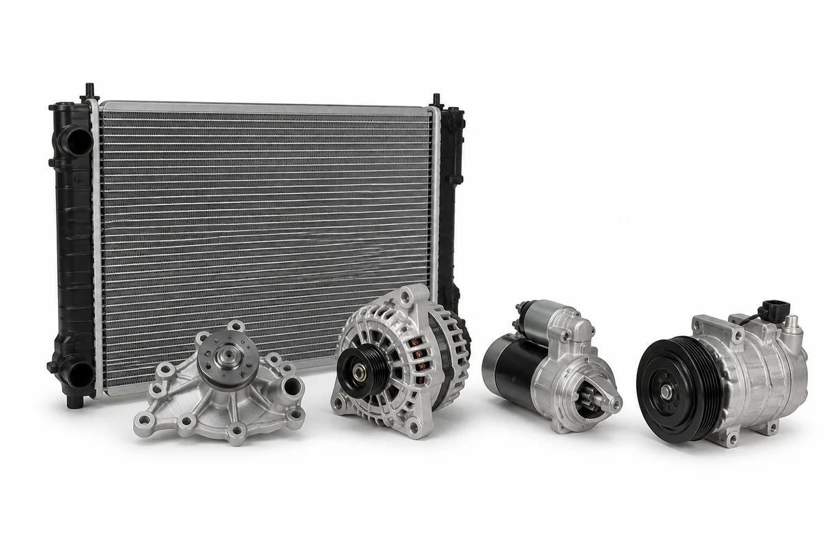 Toyota Corolla Engine, Cooling, Electrical & A/C Parts Guide concrete automotive reference
