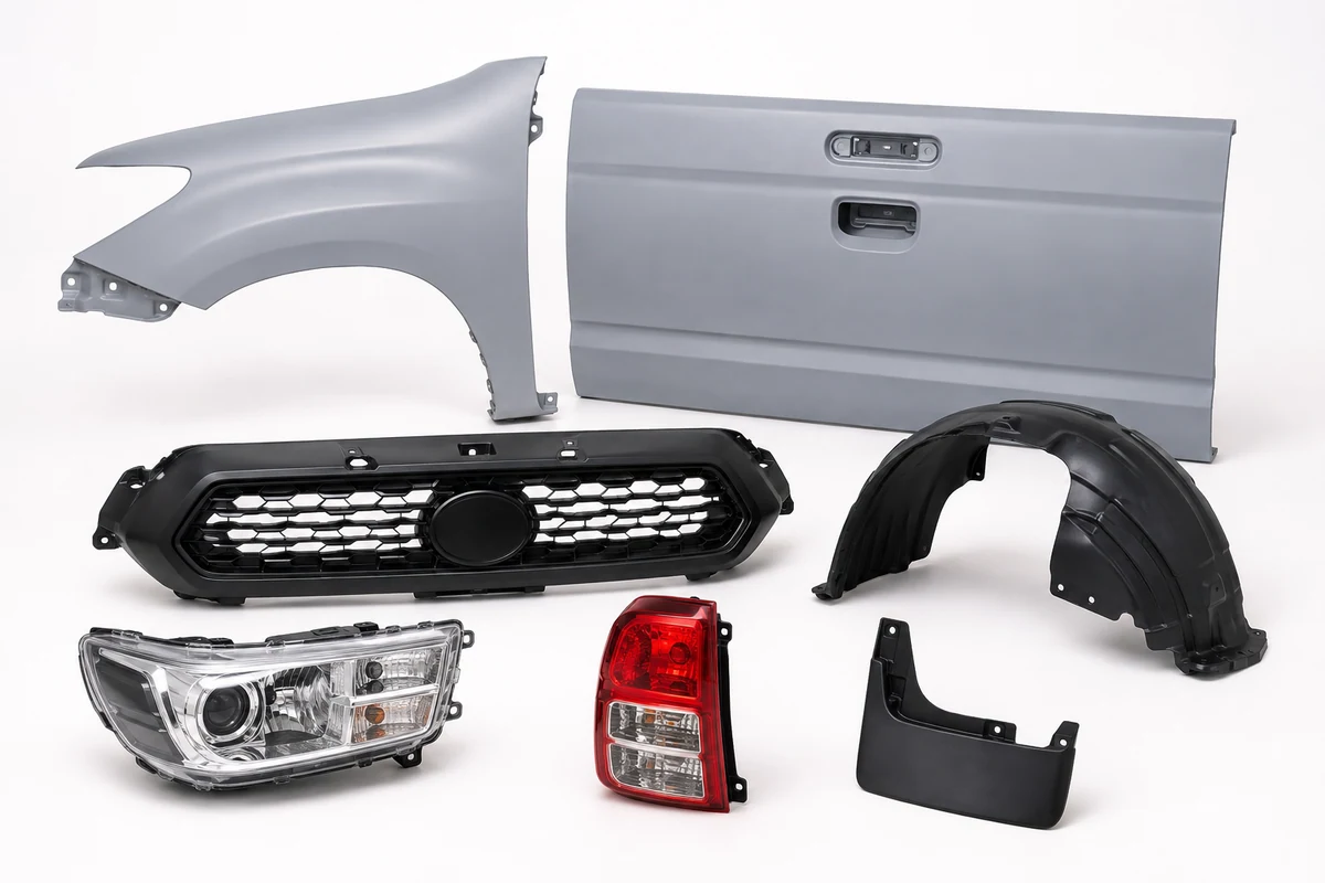 Toyota Hilux Body, Lighting, Pickup Bed & Packing Guide visual guide